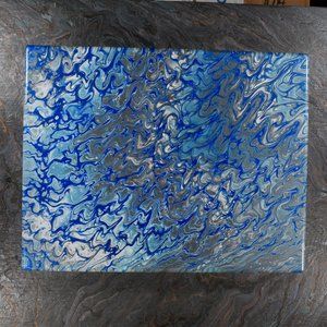 Acrylic Pour Painting 11x14 Clear coated